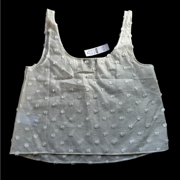 J. Crew White Textured Crop Top - Picture 2 of 4